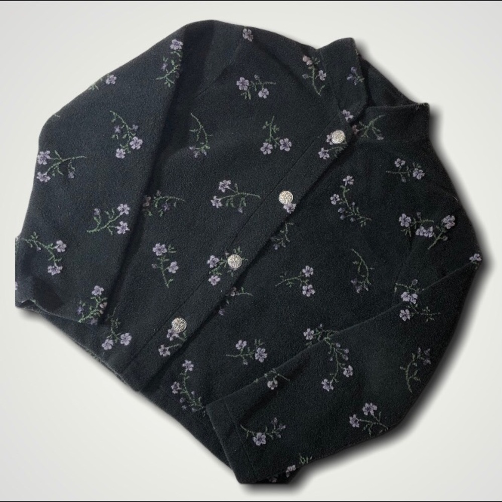 Black Diamond Fleece Button Front Jacket XL